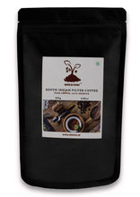 Load image into Gallery viewer, MokkaFarms Traditional South Indian Filter Coffee - 100% Pure Arabica | 0% Chicory | Fresh Roast &amp; Ground, Pure, Rich, Flavor, Aroma | Farm to Fork, Estate Coffee | One-way Valve Zip-lock Bag |