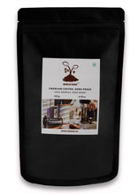 Load image into Gallery viewer, MokkaFarms Premium 100% Pure Arabica/ Robusta/ Blend Ground Coffee - Aero Press | Fresh &amp; Single Origin | Plantation A/AA Beans | Rich, Flavourful &amp; Aromatic | One Way Valve Zip-Lock Bag |