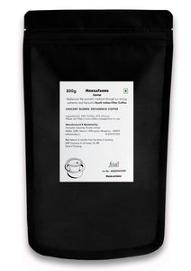 MokkaFarms Traditional South Indian Filter Coffee - Decadence Coffee | 53% Coffee, 47% Chicory | Fresh Roast & Ground, Strong, Flavour | Farm to Fork, Estate Coffee | One-way Valve Zip-lock Bag |