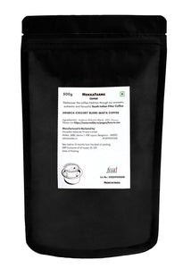 MokkaFarms Traditional South Indian Filter Coffee - Mista Coffee | 40% Arabica, 40% Robusta, 20% Chicory Blend | Freshly Roast & Ground, Strong & Flavourful | Farm to Fork | One-way Valve Zip-lock Bag |