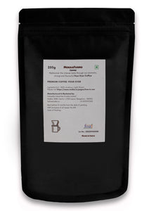 MokkaFarms Premium 100% Pure Arabica/ Robusta/ Blend Ground Coffee - Pour Over | Fresh & Single Origin | Plantation A/AA Beans | Rich, Flavourful & Aromatic | One Way Valve Zip-Lock Bag |