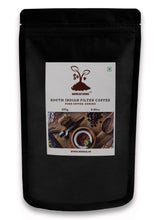 Load image into Gallery viewer, MokkaFarms Traditional South Indian Filter Coffee - Serene Coffee | 80% Arabica, 20% Robusta | 0% Chicory | Fresh Roast &amp; Ground, Rich, Flavour, Aroma | Farm to Fork, Estate Coffee | One-way Valve Zip-lock Bag/ Pouch |